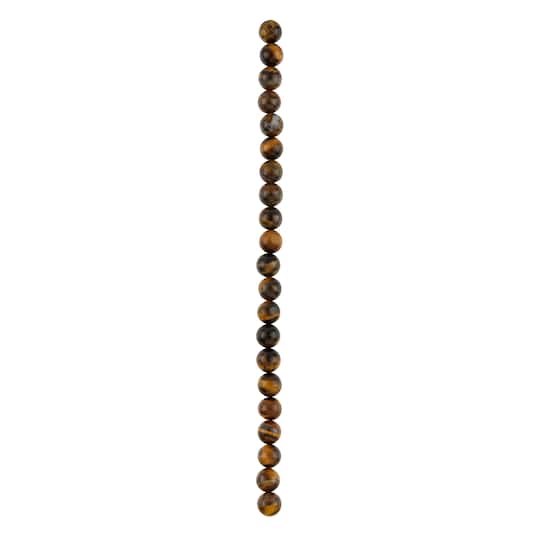 Yellow Tigereye Round Beads, 12mm by Bead Landing™